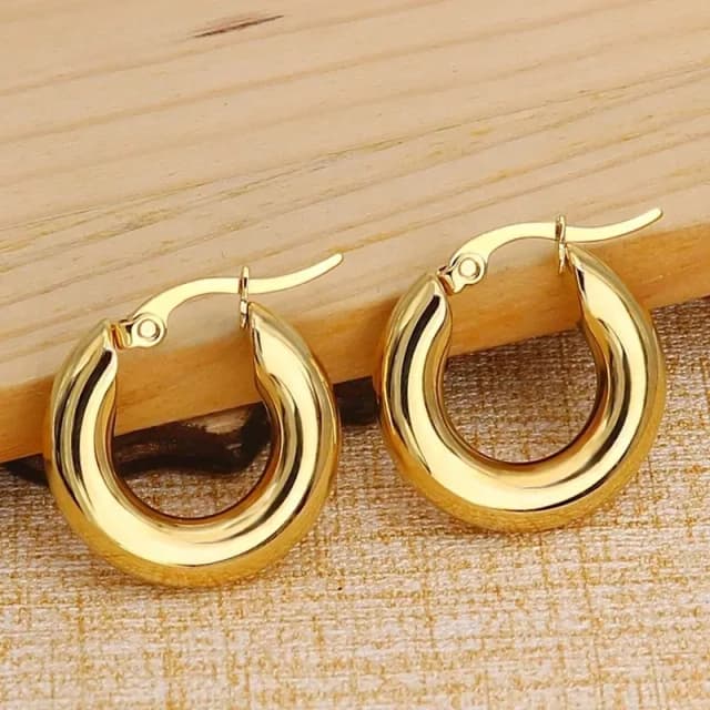 ZOE - Argollas de Acero Inoxidable