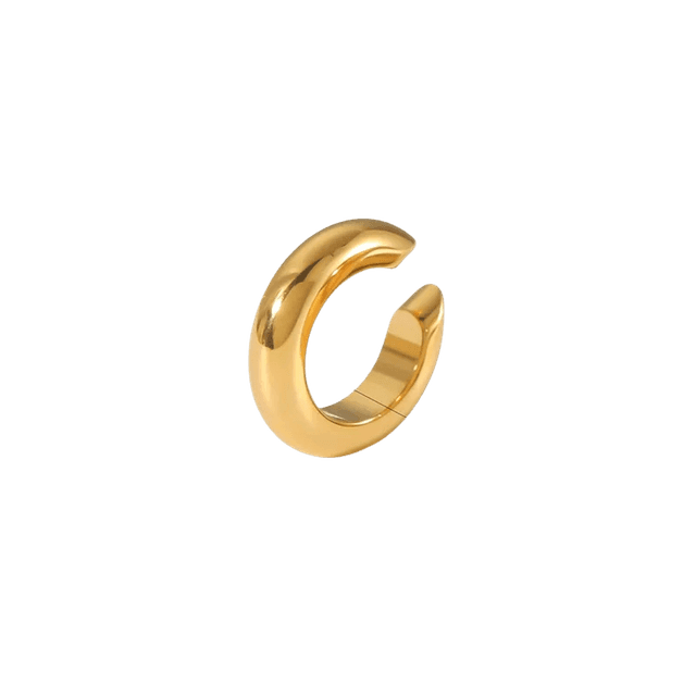 ANNA - Ear Cuff de Acero Inoxidable Bañado en Oro 18K